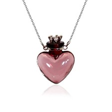 Bysxny 1PC Colorful Heart Vial Perfume 29MM(H)x25MM(W), Dark Purple picture