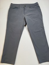 Lululemon Pants Mens 36x28 Gray ABC Classic Warpstreme Stretch  5 Pocket LM5ADCS picture