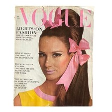 VTG Vogue Magazine November 1 1965 Brigitte Bauer by Irving Penn No Label picture
