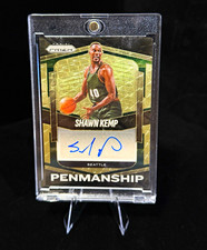 Panini 2025-26 Prizm Shawn Kemp PEN-KEM Penmanship Auto 4/5 Seattle picture