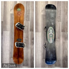 Arbor Hawaiian Koa Wood Snowboard - Very Rare Real Wood 160 Cm Team HB Bindings picture