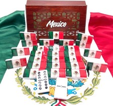 Mexico flag Dominoes Premium Edition Mexican Dominoes Set Deluxe – Double Six picture