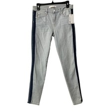 NWT Joes Jeans Lois Icon Ankle Striped Side Womens Juniors Jeans Denim Size 28 picture