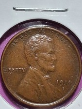 1914-S LINCOLN CENT. KEY DATE. SCARCE. MS/ BU/ BN. ORIGINAL. RARE IN UNC. picture