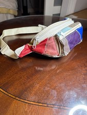 Vintage Patchwork Faux Leather Fanny Pack With Adjustable Strap             67-6 picture