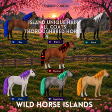🐎 Wild Horse Islands 🐎 Island Unique Hair IUH Thoroughbred picture