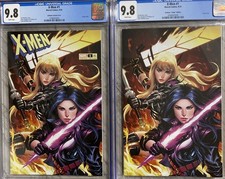 X-MEN #1-CGC 9.8 TYLER KIRKHAM SDCC EXCLUSIVE-TRADE & VIRGIN-SET MARVEL COMICS  picture