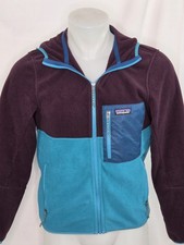 PATAGONIA Small Men's Full Zip Hooded Fleece Jacket Multi Color picture