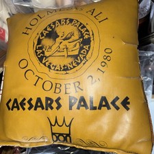 Vtg 1980 Larry Holmes vs Muhammad Ali Caesars Palace Boxing Fight Seat Cushion picture