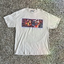 Vintage Marvel Civil War Promo Movie Tee Beige Tan Size XL 21.5X31 picture