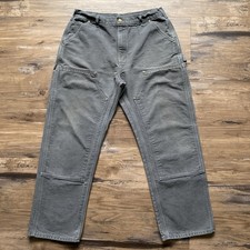 Carhartt B01 GVL Double Knee Work Pants Mens 36x30 (Fits 34x29) Distressed picture
