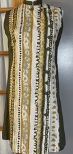 Vtg 90s Handmade Dress Sz M Yellow Green Button Down Sleeveless  picture