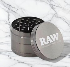 Raw Metal Grinder 4 Layer | Herb Tobacco Grind Shredder Herb Grinder picture