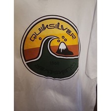 Quicksilver Surf Shirt Sz Medium In The Groove CR6 Excellent NWT Beach Classic picture