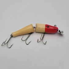 Vintage Creek Chub C.C.B.C.O. Jointed Wood Fishing Lure Glass Eyes Garrett IN picture