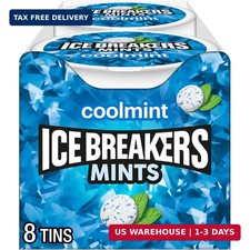 ICE BREAKERS Coolmint Flavored Sugar Free Mints Pucks, 1.5 oz (8 Count) picture