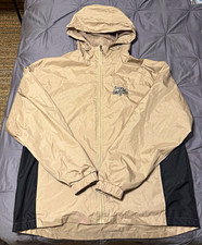 NWOT VTG 90s Mount Rushmore Souvenir Men’s XL Beige Windbreaker Rain Jacket Hood picture