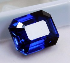 13.30 Ct Extremely Rare Blue Sapphire Emerald Natural Certified Loose Gemstone picture