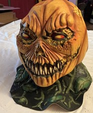 Ghoulish Productions 'Possessed Pumpkin' Latex Mask with Neck picture