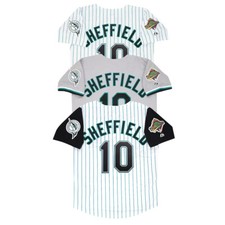 Gary Sheffield 1997 Florida Marlins Home Road Alt World Series Jersey Men S-3XL picture