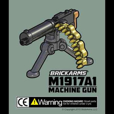 BRICKARMS M1917A1 Machine Gun for Custom Minifigures NEW WW2 Soldier US Military picture