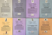 USA - 8 Commemorative Sheets - First Day of Issue - 4x 1988, 4x 1989 - Mint Cond picture
