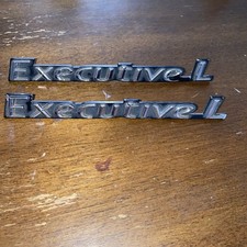 2011 Lincoln Town Car - Executive L C Pillar Emblem Pair **1 Glued Repair** picture