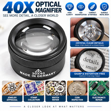40x Magnifying Glass Eye Loop Optical Magnifier Jewelry Watch Repair Tool USA picture