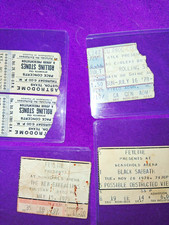 Vintage Original Concert Ticket Stubs Lot The Who Black Sabbath B-52's Stones picture