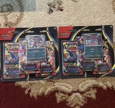 Pokemon TCG Phantasmal Flames 3-Pack Blister Lot of 2 Sneasel Weavile Sealed picture