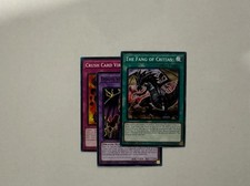Yugioh Doom Virus Dragon + The Fang of Critias + Crush Card Virus Ledd NM picture