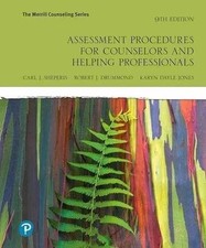 Assessment Procedures for - Paperback, by Sheperis Carl; Drummond -9780135186022 picture
