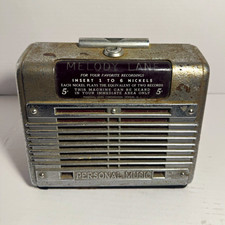 Vintage 1946 Melody Lane Phonette Jukebox Tabletop Speaker Coin Op Diner Box picture
