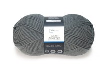 Mainstays Anti-Pill 100% Acrylic Yarn - Charcoal - 240.6 yards, 5oz picture