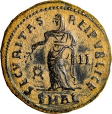 SAINT Helena. Augusta, AD 324-328/30. Æ Follis (18mm) Alexandria Mint Coin picture