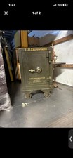 Antique Joseph Spector Safe NYC – L.H. Ellsworth Ornate Painted Steel Sa picture