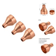 MECCANIXITY Copper Reducing Coupling Fitting w/Sweat End 1/4x3/4