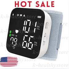 Automatic Rechargeable USB-C Wrist Blood Pressure Monitor  BP LED Display picture