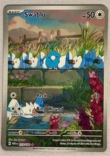 Swablu 213/182 - Illustration Rare - Pokemon Paradox Rift - NM picture