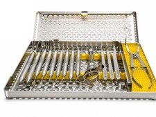 Lot of Hu-Friedy Dental Endodontic Instruments Set of 15 inc large Sterilization picture