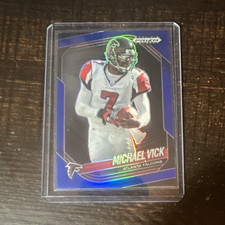 Panini 2025 Prizm Black Michael Vick #5 Blue Parallel #96/199 Atlanta Falcons picture