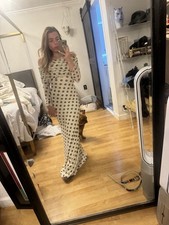 Afrm Thelma Dress in Birch Dot Maxi Dress picture