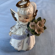 Vintage 1961 Kelvin Exclusives October Birthday Angel Figurine C-230 Japan picture