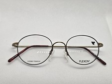 Flexon 623 Tortoise Bronze Round 46-19-135 Flexible Titanium Eyeglasses  picture