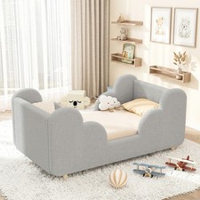 4 Colors Children's Cloud Bed Toddler Floor Bed with Guardrails 300lbs Capacity picture