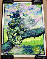 NC Winters Pale Rider BAD ACID VAIANT Poster Primus Rare LE/75 Signed Numbered🦎 picture
