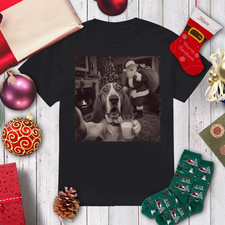 Basset Hound T-Shirt Funny Christmas Dog Santa Shirts Unisex shirt picture