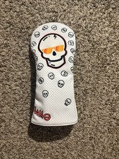 Orange Flare Skull Golf Swag Driver Headcover White And Orange picture