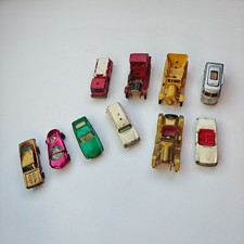 Vintage Diecast Cars Lot of 9 Hot Wheels Redline Matchbox Lesney 1960s picture