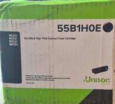 Lexmark 55B1H0E High Yield Black Toner Cartridge 15,000 Pages Genuine New picture